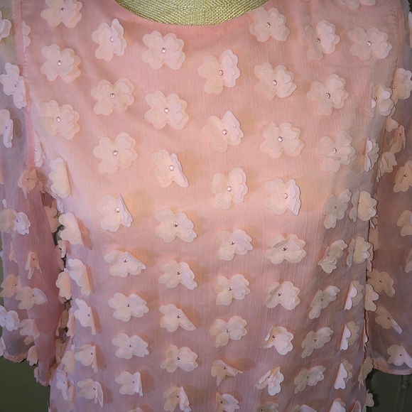 7th Avenue by New York and Co. Fun Pink Blouse - Picture 2 of 7